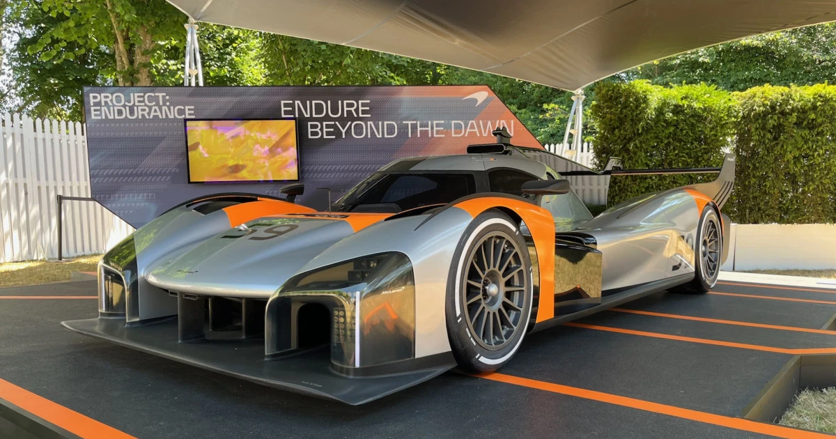 McLaren shows off Le Mans Hypercar in retro livery