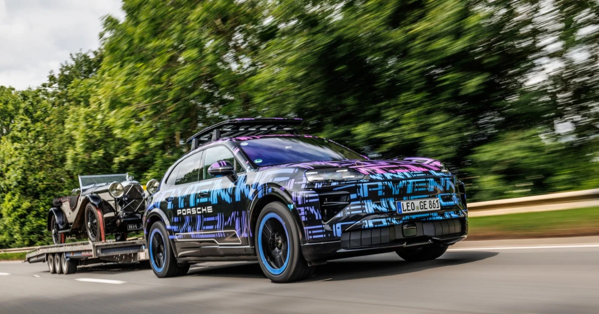 Richard Hammond drives Porsche Cayenne EV prototype