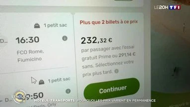 Hôtels, transports : pourquoi les prix varient en permanence