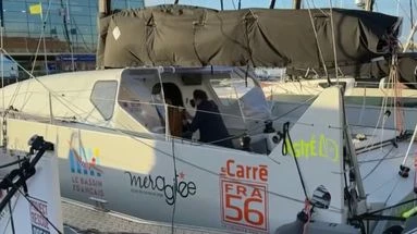 Transat Café L'Or : Alexandre Le Gallais et Michel Desjoyeaux sont 