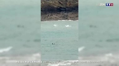 Piégés par la marée : des promeneurs sauvés in extremis à Saint-Malo