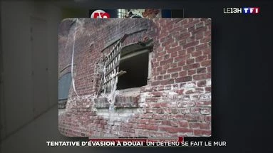 Tentative d'évasion à Douai : un détenu se fait le mur