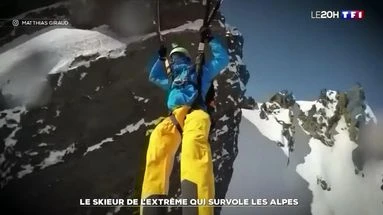 Le skieur de l'extrême qui survole les Alpes
