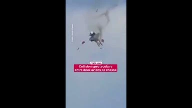 États-Unis : collision spectaculaire entre deux avions de chasse
