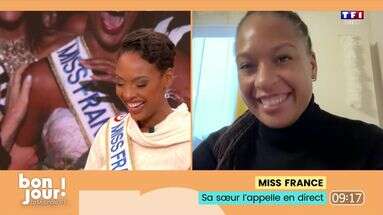 VIDÉO - La sœur de Miss France 2025 la surprend en direct sur TF1 : 