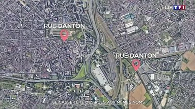 Le casse-tête des rues aux mêmes noms