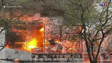 Un brasier géant au cœur de la capitale