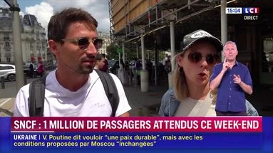 SNCF : 1 million de passagers attendus ce week-end