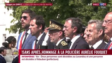 Bruno Retailleau et Nicolas Sarkozy rendent hommage à la policière Aurélie Fouquet, tuée il y a quinze ans