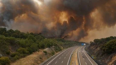 La fumée des gigantesques feux de forêt en Espagne colore le ciel du sud et de l'ouest de la France
