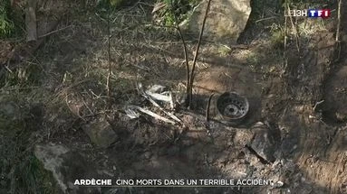 Cinq morts dans un terrible accident en Ardèche
