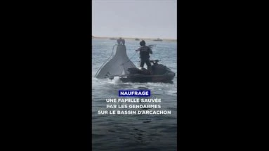 Naufrage : une famille sauvée par les gendarmes sur le bassin d'Arcachon