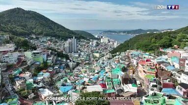 Le port aux mille couleurs en Corée du Sud