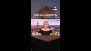 Disparition de Thierry Ardisson : Audrey Crespo-Mara remercie les équipes TF1 et les téléspectateurs