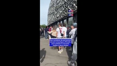 Victoire du PSG en finale de la Ligue des Champions : des centaines de personnes devant la boutique officielle pour acheter le nouveau maillot à deux étoiles