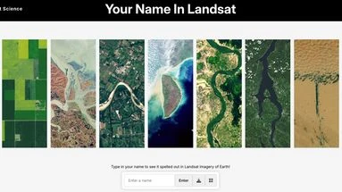 Un outil lancé par la Nasa pour écrire son prénom avec des images captées par satellite