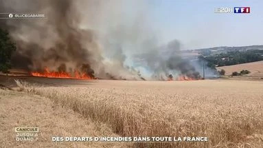 Des départs d'incendies dans toute la France