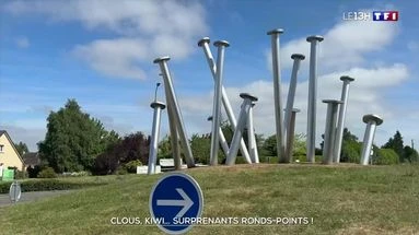 Clous, kiwi… surprenants ronds-points !