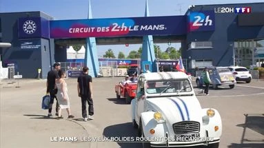 Dans la ville du Mans : les vieux bolides roulent des mécanos