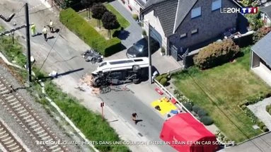 Quatre morts dans une collision entre un train et un car scolaire en Belgique
