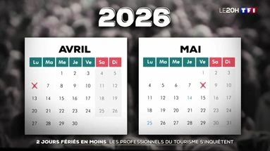 Deux jours fériés en moins : les professionnels du tourisme s'inquiètent