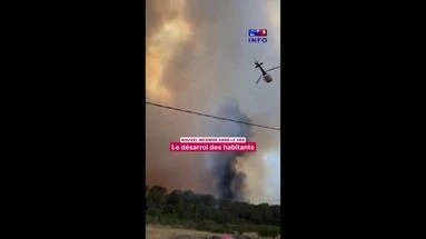 Nouvel incendie dans le Var : le désarroi des habitants