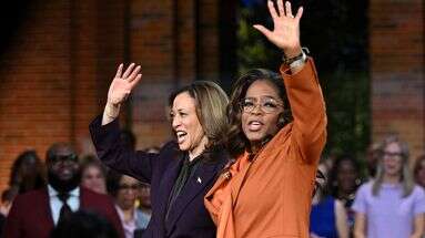 Stars, sourires et confidences... Kamala Harris comme à la maison chez Oprah Winfrey