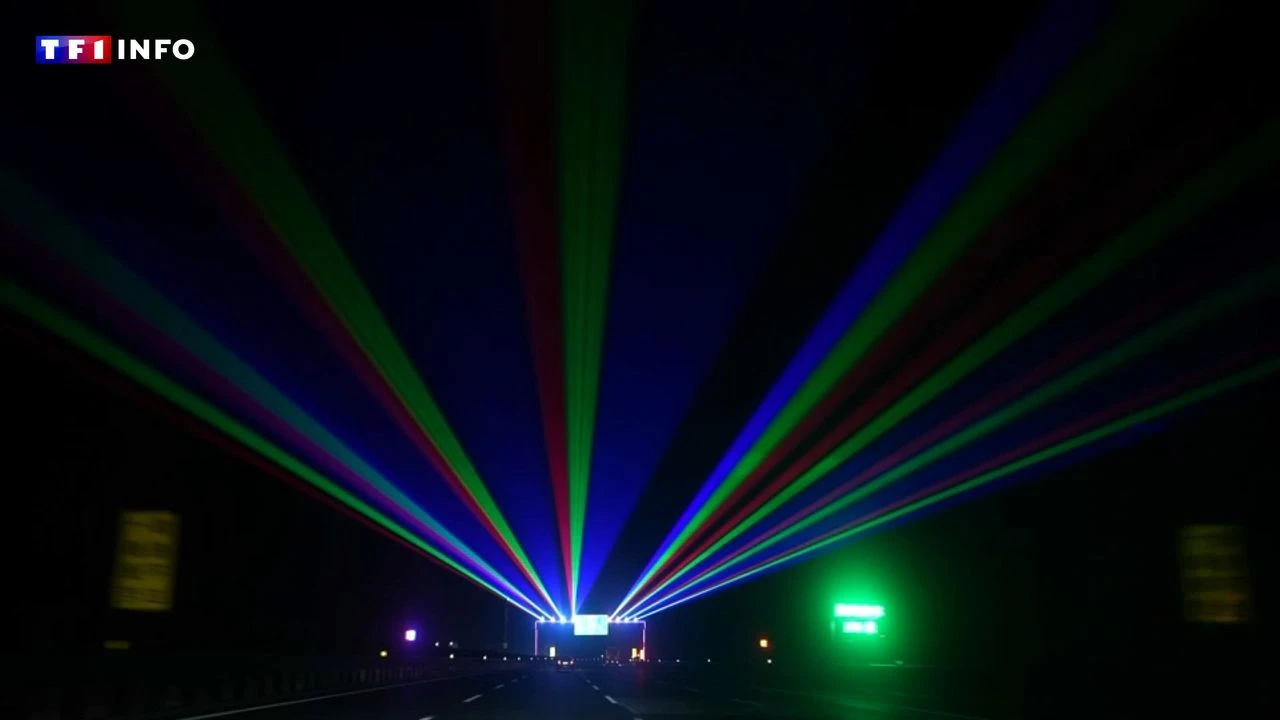 VIDÉO - Des lasers sur l'autoroute : l'étonnante solution de la Chine contre la somnolence au volant
