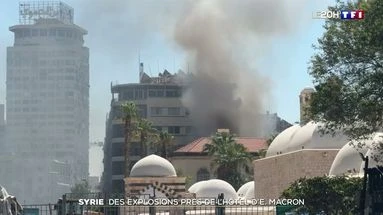 Des explosions près de l'hôtel d'Emmanuel Macron en Syrie