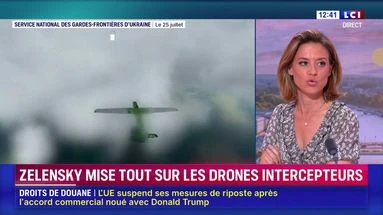 12h39 sur LCI : Guerre en Ukraine : Volodymyr Zelensky mise tout sur les drones intercepteurs