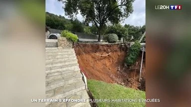 Un terrain s'effondre : plusieures habitations évacuées