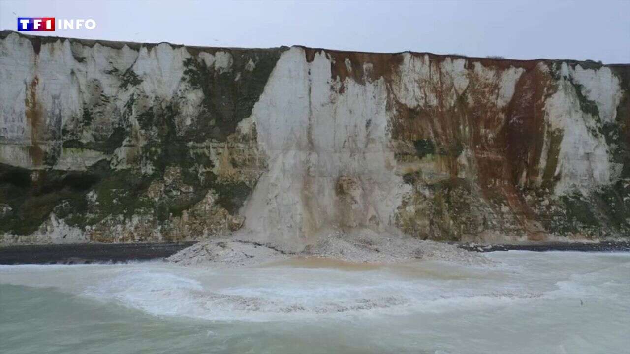 VIDÉO - Érosion : la falaise du Tréport s'effondre deux fois en quelques jours