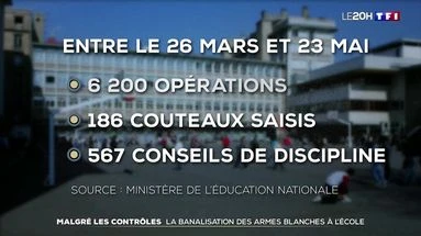 Malgré les contrôles : la banalisation des armes blanches à l'école