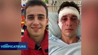 VÉRIF' - Incendie à Marseille : gare à cette fausse image d'un pompier censé avoir sauvé plusieurs personnes