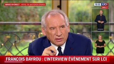 François Bayrou sur LCI : le Premier ministre n'est 