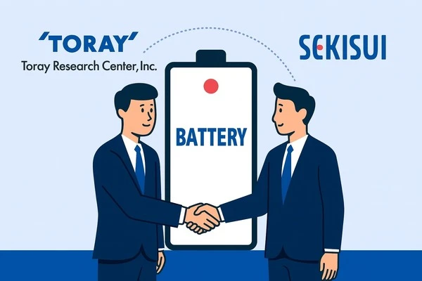 二次電池の評価試験で連携、東レリサーチセンターと積水化学が覚書締結