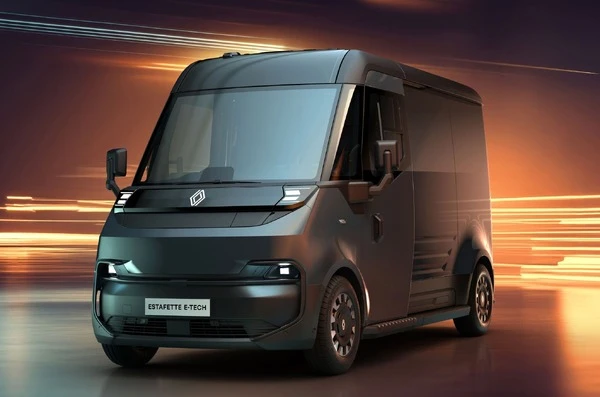 ルノーの伝説的な商用車『エスタフェット』がEVで復活へ…全高2.6mのハイルーフ仕様