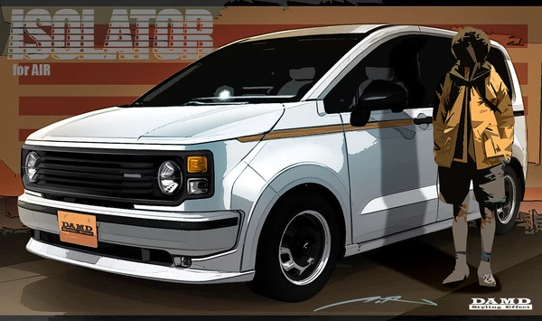 ホンダ『フリード』がニューレトロに!? ダムドが専用ボディキットのデザインを先行公開　発売は2025年冬