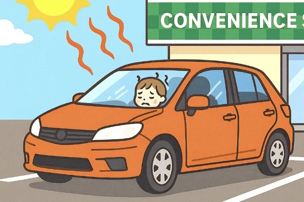 その「ちょっとだけ」が命取り、車内熱中症に注意