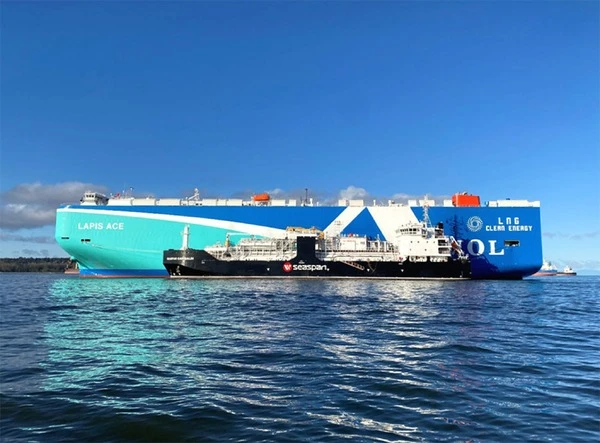 商船三井、カナダ・バンクーバー港でLNG燃料の年間ターム契約を締結…自動車船向け初