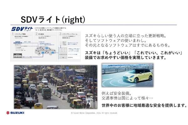 【株価】スズキが反落、次世代車「SDV」開発方針発表も地合いの悪さに勝てず