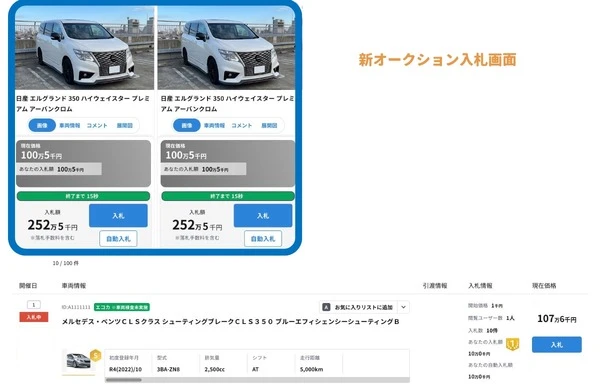 中古車オークションサイト「セルカ」、基幹システム刷新…スムーズな入札を実現