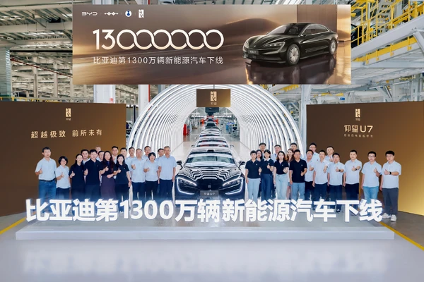 BYDが史上初、新エネルギー車生産1300万台達成