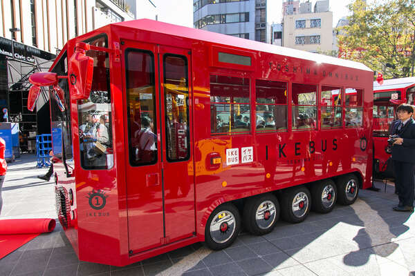 東京・池袋の電気バス「IKEBUS」、1日乗車券をデジタルチケット化