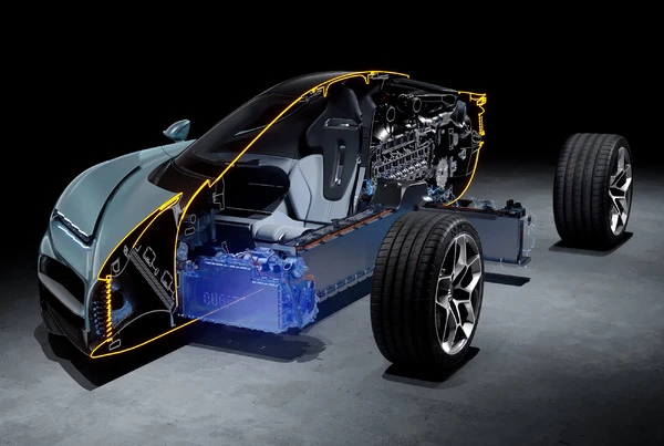ブガッティの新型ハイパーカー、リマック製800Vハイブリッド搭載