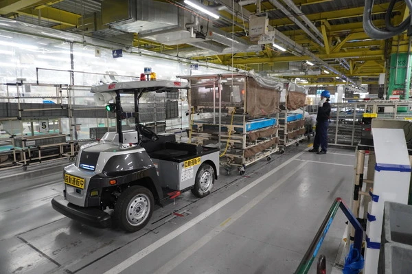 eve autoの自動搬送サービス、トヨタ車体富士松工場で10台超稼働…全国最多
