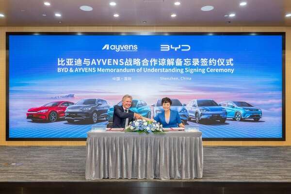 BYD、欧州で電動車の普及を推進へ…リース大手のエイベンスと提携