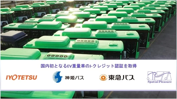 EV重量車で国内初のJ-クレジット認証、東急バスなどの協力でSpatial Pleasureが達成