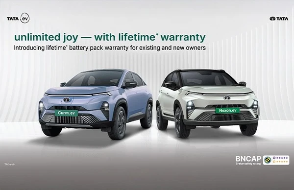 タタモーターズ、新型EV 2車種に生涯バッテリー保証を導入