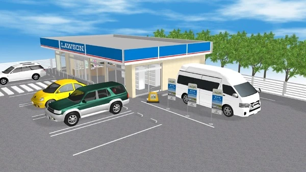 ローソンの駐車場で車中泊できる、千葉県の6店舗で実証実験